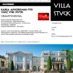 Konzert: KAFKA APHORISMEN FÜR TANZ UND MUSIK