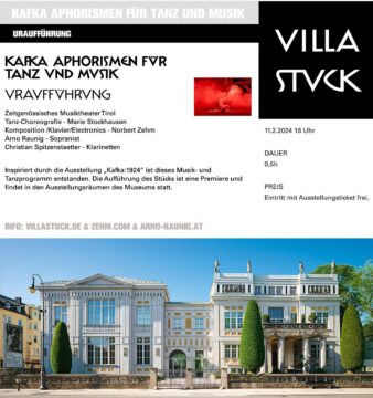 Konzert: KAFKA APHORISMEN FÜR TANZ UND MUSIK